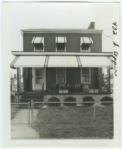 432 South Upper street. Built either for Rebecca Whitt after 1840 or Francis B. Rust after 1851