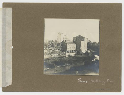 Paris Milling Co.; handwritten on front of photographic mounting