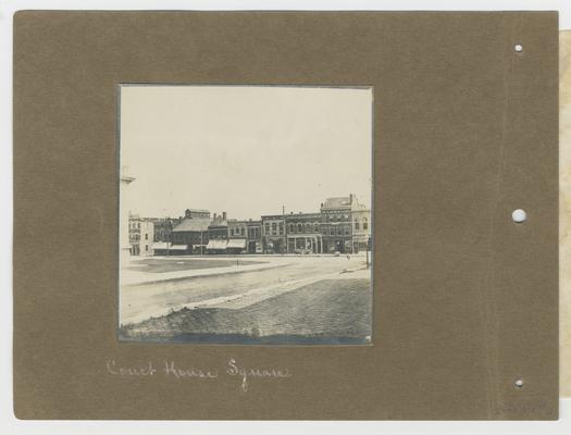 Court House Square; handwritten on back of photographic mounting
