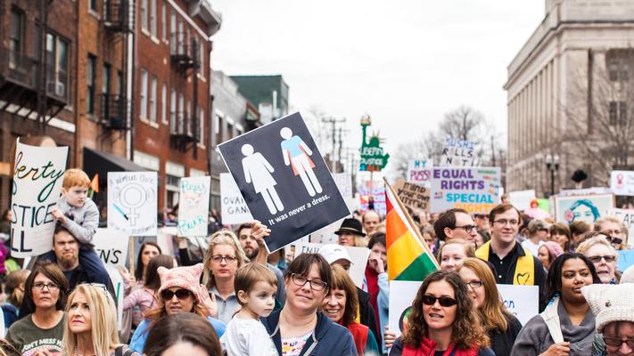 Women's March in Lexington, Kentucky, photographs taken by Emily Moseley
