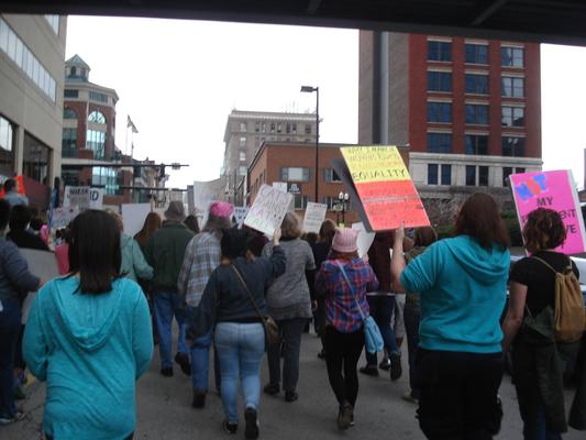 Women's March in Lexington, Kentucky, photographs taken by Diane Arnson Svarlien