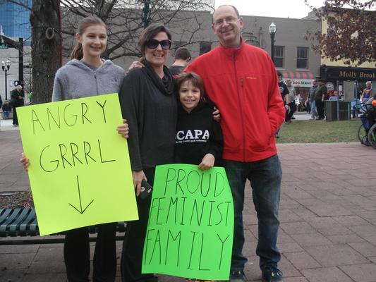 Women's March in Lexington, Kentucky, photographs taken by Diane Arnson Svarlien