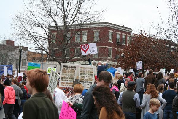 Women's March in Lexington, Kentucky, photographs taken by Tracy Oberc