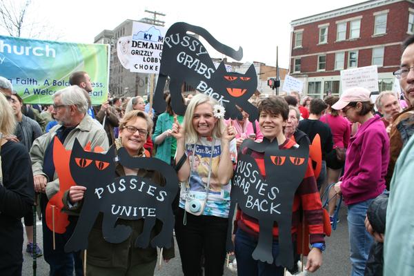 Women's March in Lexington, Kentucky, photographs taken by Tracy Oberc