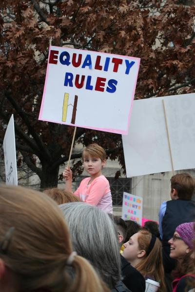 Women's March in Lexington, Kentucky, photographs taken by Tracy Oberc
