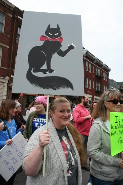 Women's March in Lexington, Kentucky, photographs taken by Tracy Oberc