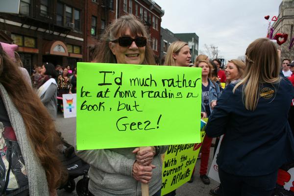 Women's March in Lexington, Kentucky, photographs taken by Tracy Oberc