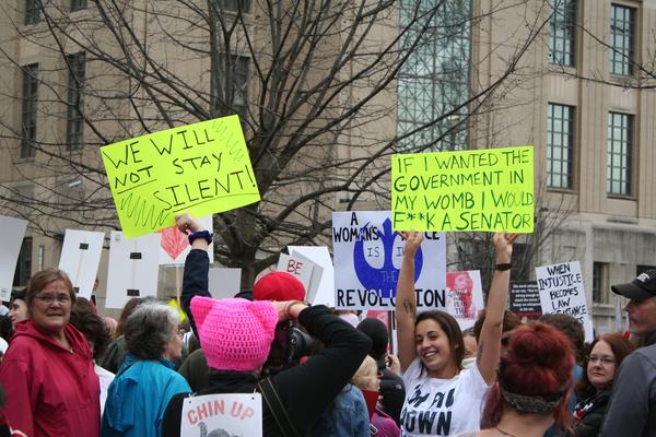 Women's March in Lexington, Kentucky, photographs taken by Tracy Oberc