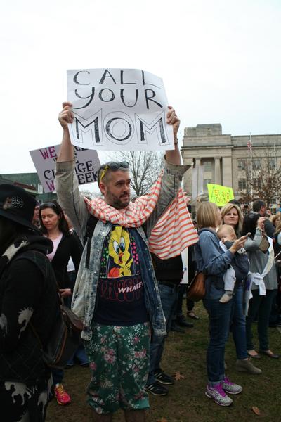 Women's March in Lexington, Kentucky, photographs taken by Tracy Oberc