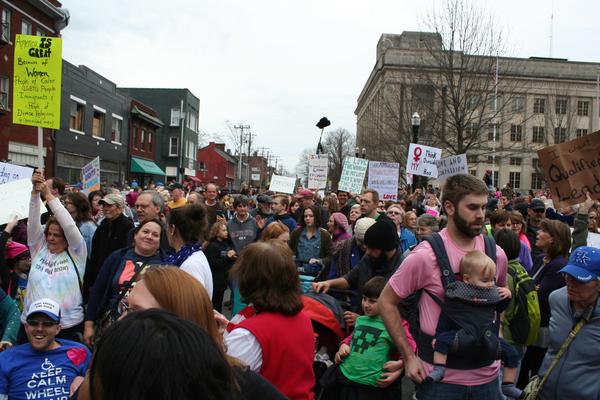 Women's March in Lexington, Kentucky, photographs taken by Tracy Oberc