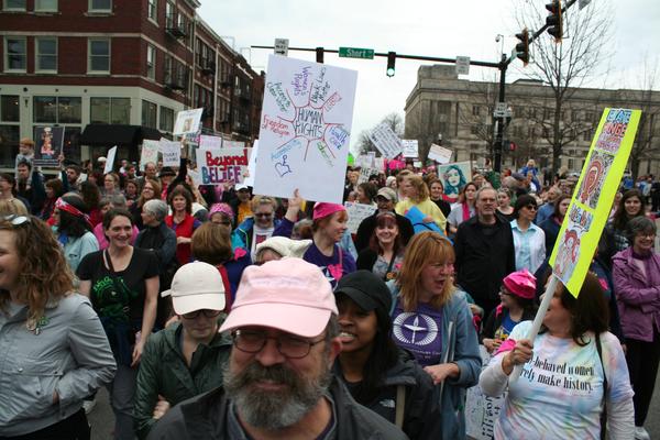 Women's March in Lexington, Kentucky, photographs taken by Tracy Oberc