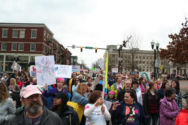 Women's March in Lexington, Kentucky, photographs taken by Tracy Oberc