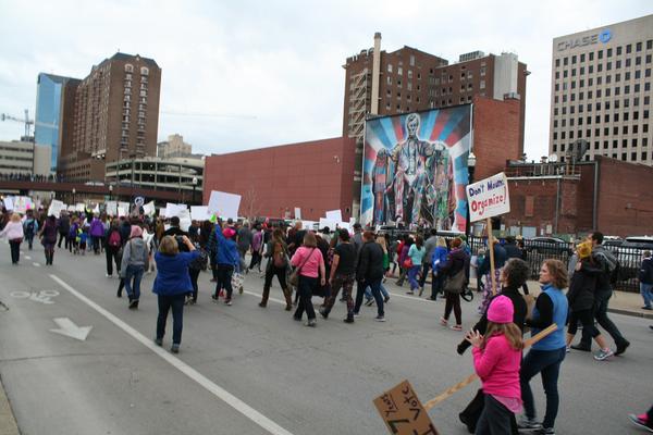 Women's March in Lexington, Kentucky, photographs taken by Tracy Oberc