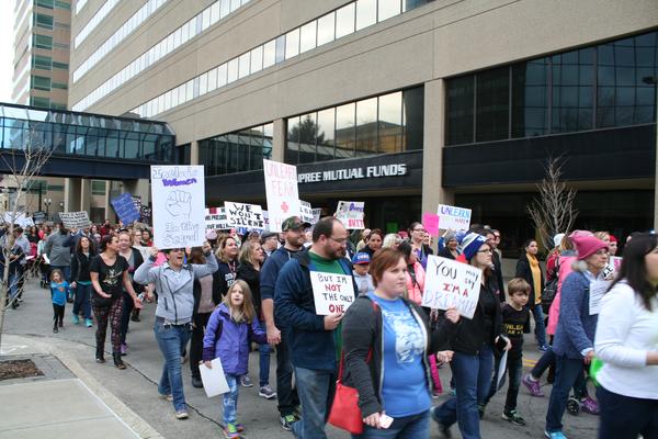 Women's March in Lexington, Kentucky, photographs taken by Tracy Oberc