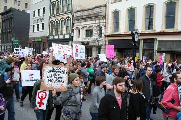 Women's March in Lexington, Kentucky, photographs taken by Tracy Oberc