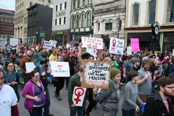 Women's March in Lexington, Kentucky, photographs taken by Tracy Oberc