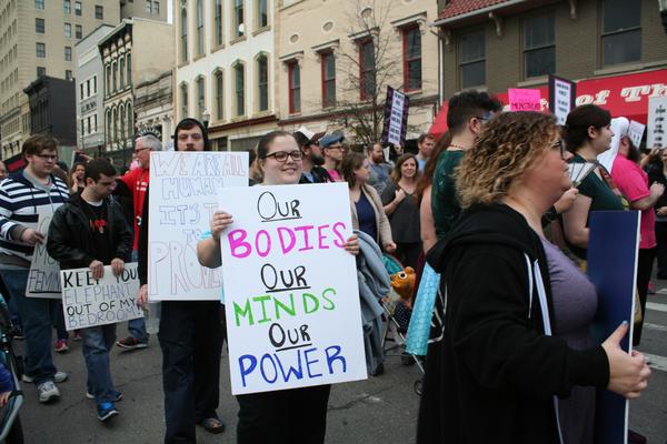 Women's March in Lexington, Kentucky, photographs taken by Tracy Oberc