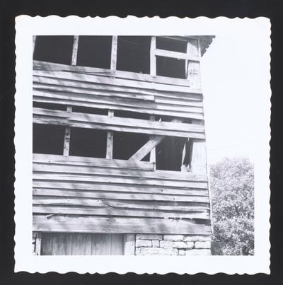 Above out house at the William Garrett House on the Keene-Pinchard Pike in Woodford County, Kentucky