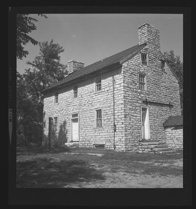 Small stone house, Shaker Village of Pleasant Hill, Kentucky in Mercer County