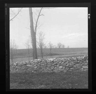 Stonewall or rock fences, Shaker Village of Pleasant Hill, Kentucky in Mercer County