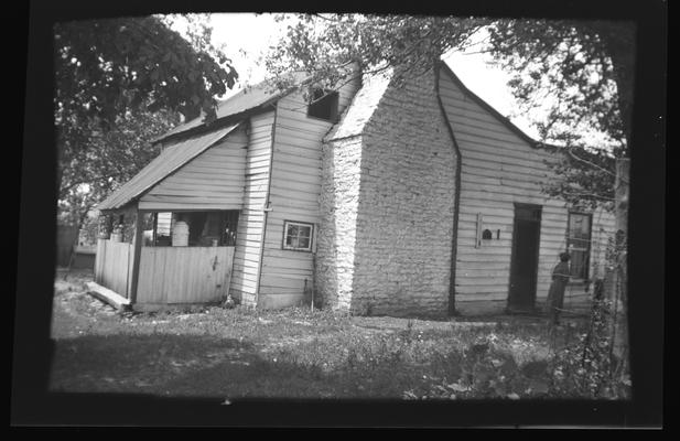 Mefford's Fort Flatboard House, prerenovation. Maple Leaf Road, Maysville, Kentucky