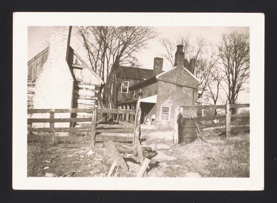 Abraham Bowman log house, Bowman's Mill Road, Fayette County, Kentucky