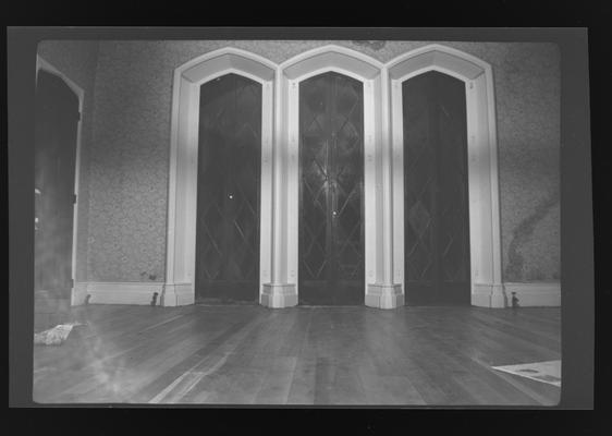 Dining room at Ingleside, built in 1852, demolished 1964, Lexington, Kentucky in Fayette County