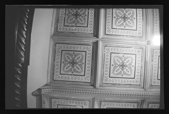 Ceiling detail at Loudoun, Francis Key Hunt House, 209 Castlewood Drive, Lexington, Kentucky in Fayette County