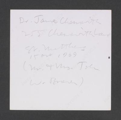 Dr. James Chenoweth 255 Chenoweth Lane, St. Matthews, Louisville, Kentucky in Jefferson County