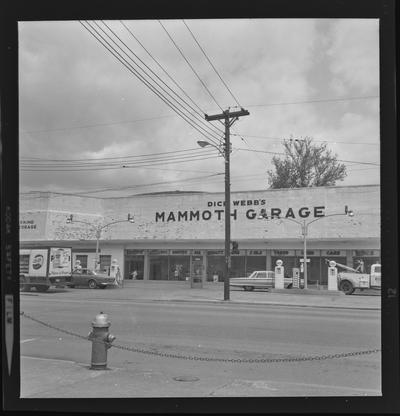 Dick Webb's Mammoth Garage. Main and Rose Street. Lexington, Kentucky