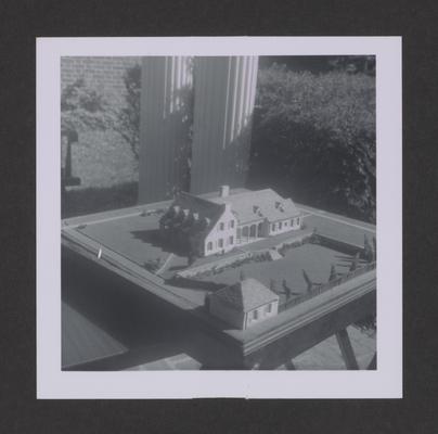 Model of Robert McMeekin house on 1717 Richmond Road, Lexington, Kentucky