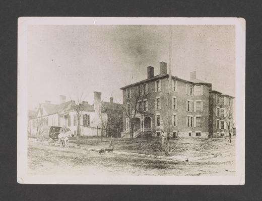 Protestant Infirmary, Short Street, extended, (Dr. Pryor negative) Lexington, Kentucky