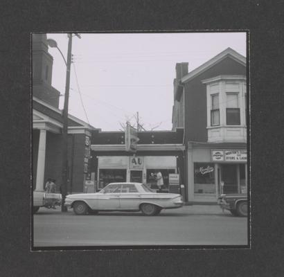 Buildings on the corner of West Main Street and Jefferson Street, Lexington, Kentucky