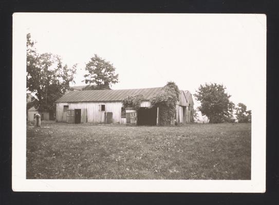 Stables in back of West Family House, Shaker Village of Pleasant Hill, Kentucky in Mercer County