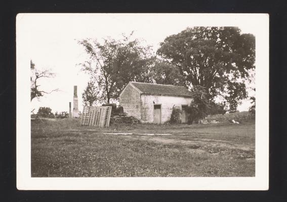 Smoke and dry house near Center Family House, Shaker Village of Pleasant Hill, Kentucky in Mercer County