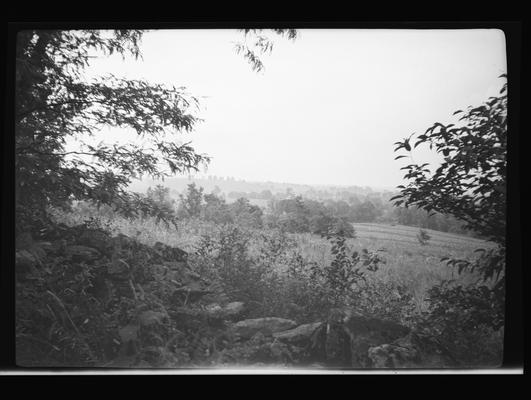 View looking toward west lot, Shaker Village of Pleasant Hill, Kentucky in Mercer County