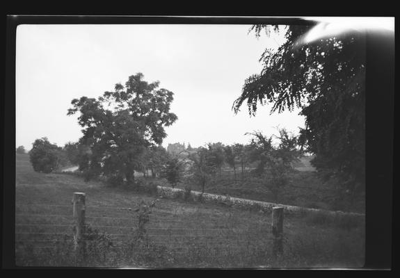View from North Family House toward East Family House, Shaker Village of Pleasant Hill, Kentucky in Mercer County