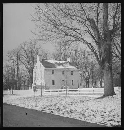Small stone house, Shaker Village of Pleasant Hill, Kentucky in Mercer County