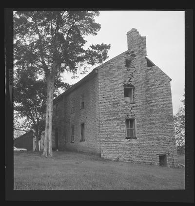 Henry Thompson Stone House, built circa 1785, Author Road, North of Millersburg, Kentucky in Nicholas County
