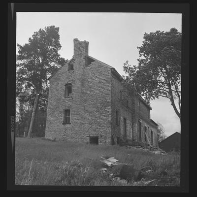 Henry Thompson Stone House, built circa 1785, Author Road, North of Millersburg, Kentucky in Nicholas County