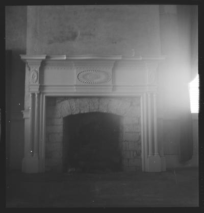 Mantel at Bob Harrison's House, also knows as White Hall, Troy, Kentucky in Jessamine County