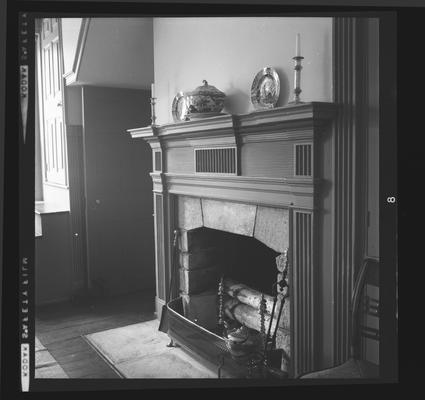 Millwood-Brewer House interiors, Garriot Road near Salvisa, Kentucky in Mercer County