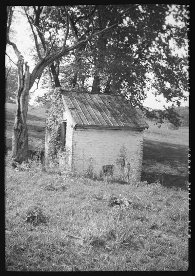 Spring house at the Haliga House, Mt. Tabor Pike (Road), Fayette County