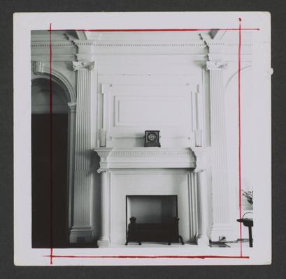 A mantel at the Claver House, Danville, Kentucky in Boyle County