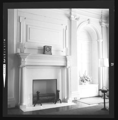 A mantel at the Claver House, Danville, Kentucky in Boyle County