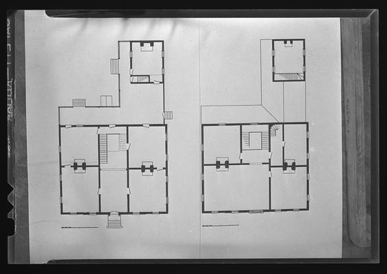 The plan of Liberty Hall, Frankfort, Kentucky in Franklin County