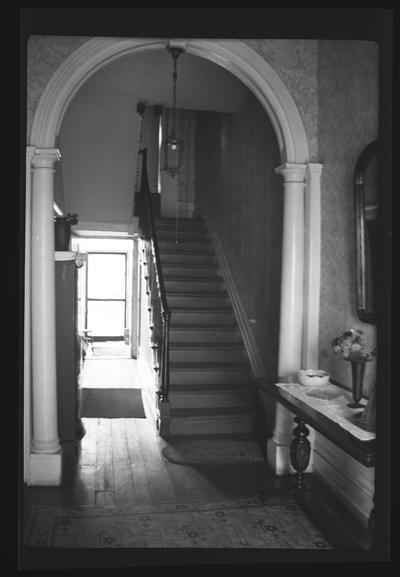 Hall in the Samuel Richardson House, 129 West High Street, Lexington, Kentucky in Fayette County