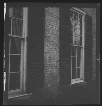 Parlor windows at the Hunt-Morgan House, Lexington, Kentucky in Fayette County