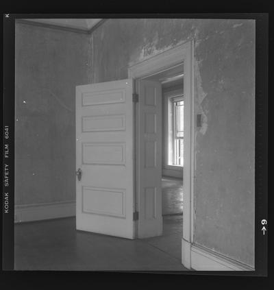 Interior doorway at the David J. Ayers House circa 1835, Broadway Street, Danville, Kentucky in Boyle County