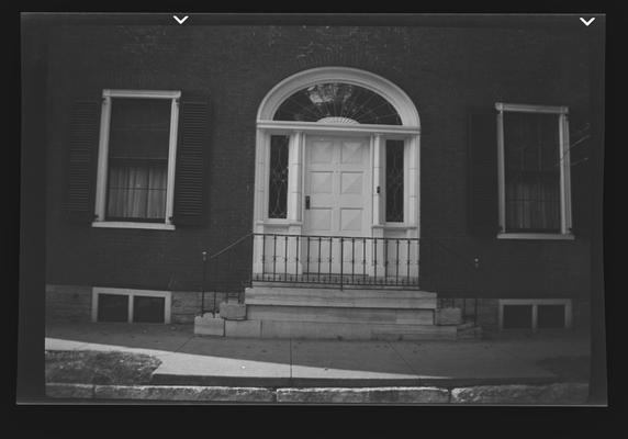 Doorway at Mount Hope, Benjamin Gratz House, Mill Street, Lexington, Kentucky in Fayette County